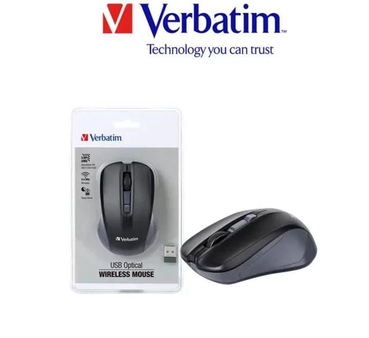 Verbatim USB Optical Wireless Mouse (Gray), Mice, Verbatim - ICT.com.mm