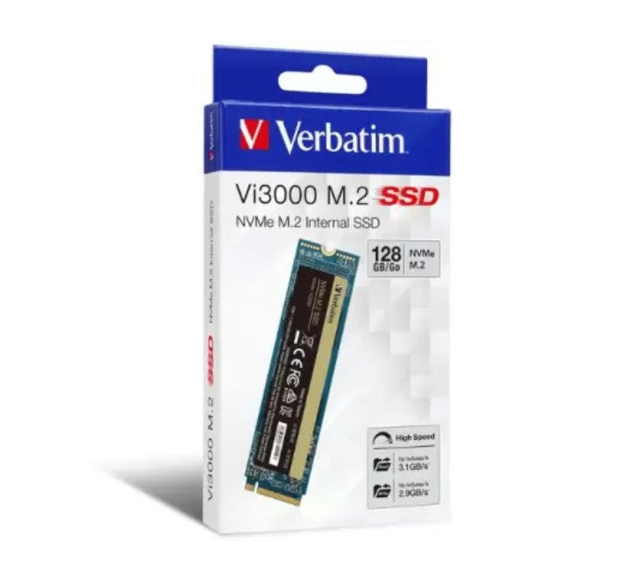 Verbatim NVMe M.2 Internal SSD 128GB, Internal SSDs, Verbatim - ICT.com.mm