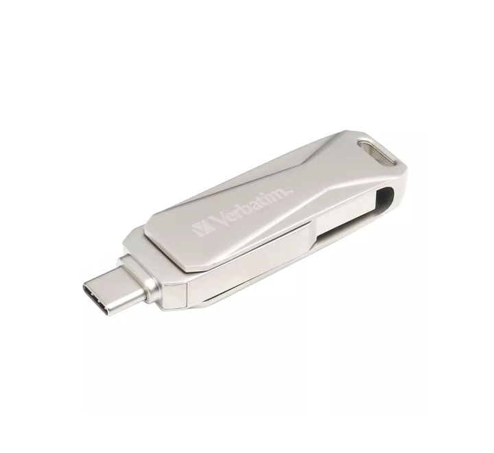 Verbatim Store'n'Go OTG USB 3.2 Gen1 Type-C 32GB (Silver), USB Flash Drives, Verbatim - ICT.com.mm