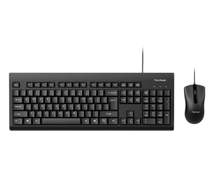 ViewSonic CU-1251 Wired Keyboard And Mouse Combo, Home & Office Keyboards, ViewSonic - ICT.com.mm