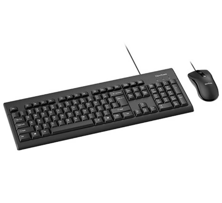 ViewSonic CU-1251 Wired Keyboard And Mouse Combo, Home & Office Keyboards, ViewSonic - ICT.com.mm