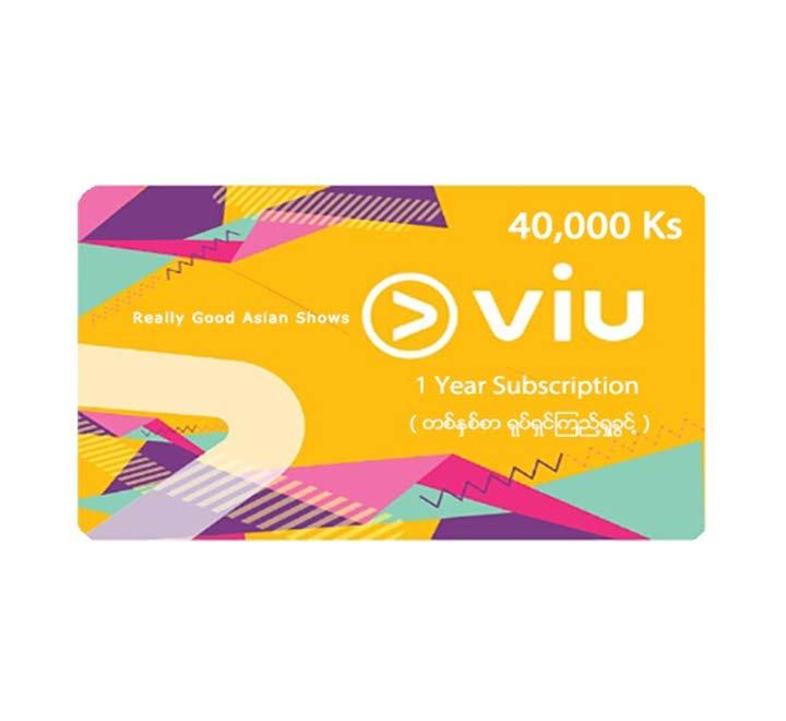 Viu Subscription Code (1 Year), Movie Gift Cards, Viu - ICT.com.mm