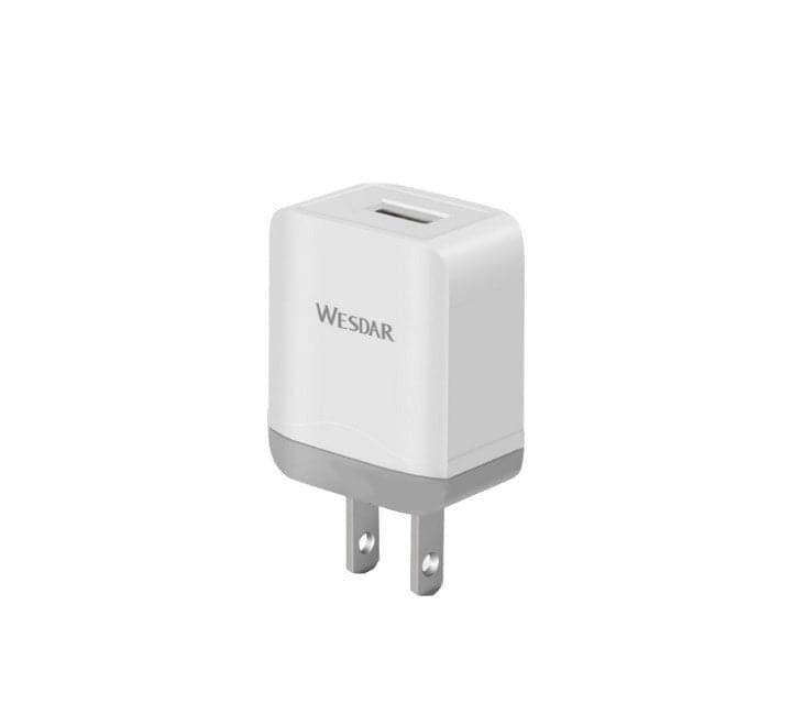 Wesdar AC-1 USB Charger (White), Adapter & Charger - Mobile, Wesdar - ICT.com.mm
