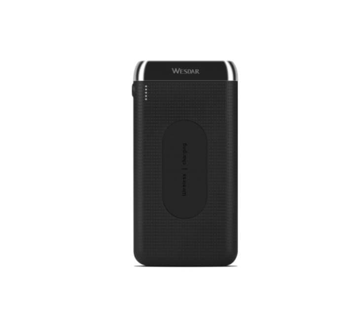 Wesdar WS-3 Wireless Power Bank (Black), Power Banks, Wesdar - ICT.com.mm