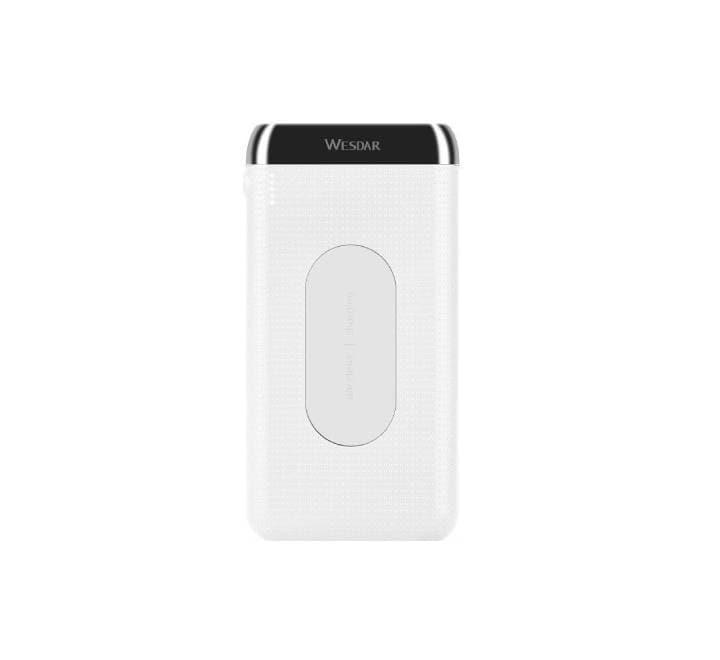 Wesdar WS-3 Wireless Power Bank (White), Power Banks, Wesdar - ICT.com.mm