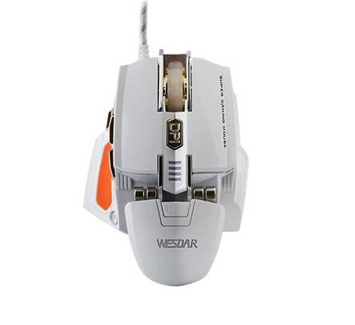 Wesdar X6 Gaming Mouse (White), Gaming Mice, Wesdar - ICT.com.mm