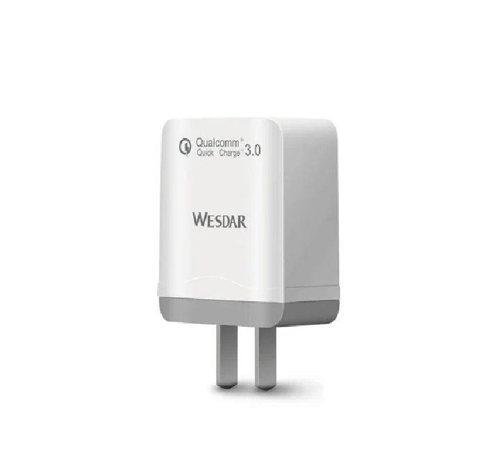 Wesdar AC-3 USB Fast Charger (White), Adapter & Charger - Mobile, Wesdar - ICT.com.mm