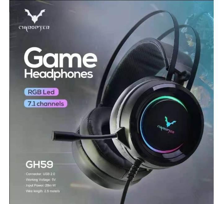 Wesdar GH59 Gaming Headset With RGB Light (Black), Gaming Headsets, Wesdar - ICT.com.mm