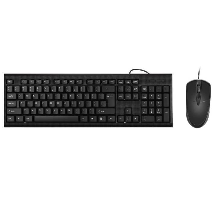 Wesdar KM5 USB Keyboard & Mouse Combo (Black), Keyboard & Mouse Combo, Wesdar - ICT.com.mm