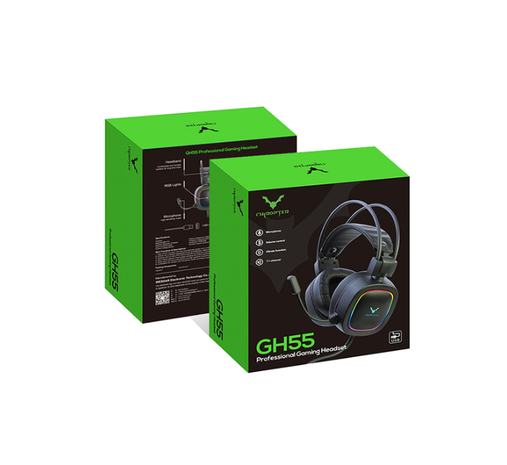 Wesdar GH55 Channel 7.1 Surround Sound Gaming Headset, Headphones, Wesdar - ICT.com.mm