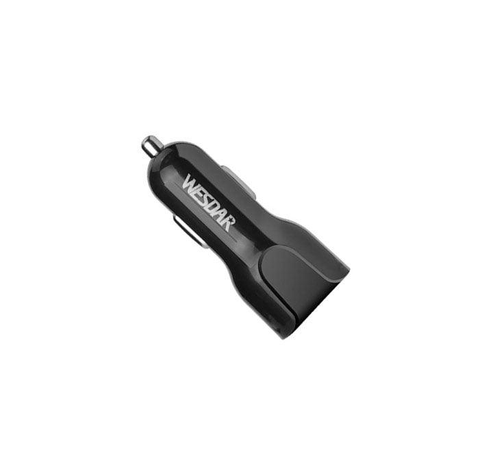 Wesdar U3 Car Charger (Black), Car Chargers, Wesdar - ICT.com.mm