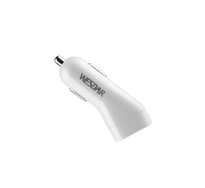 Wesdar U5 Car Charger (White), Car Chargers, Wesdar - ICT.com.mm