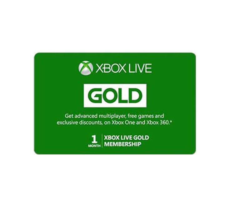 Xbox Live Gold 1 Month (US), Gaming Gift Cards, Xbox - ICT.com.mm