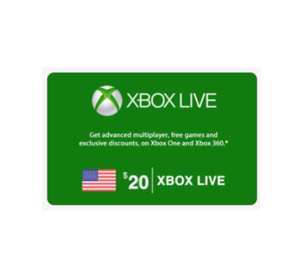 Xbox Gift Card $20 USD, Gaming Gift Cards, Xbox - ICT.com.mm