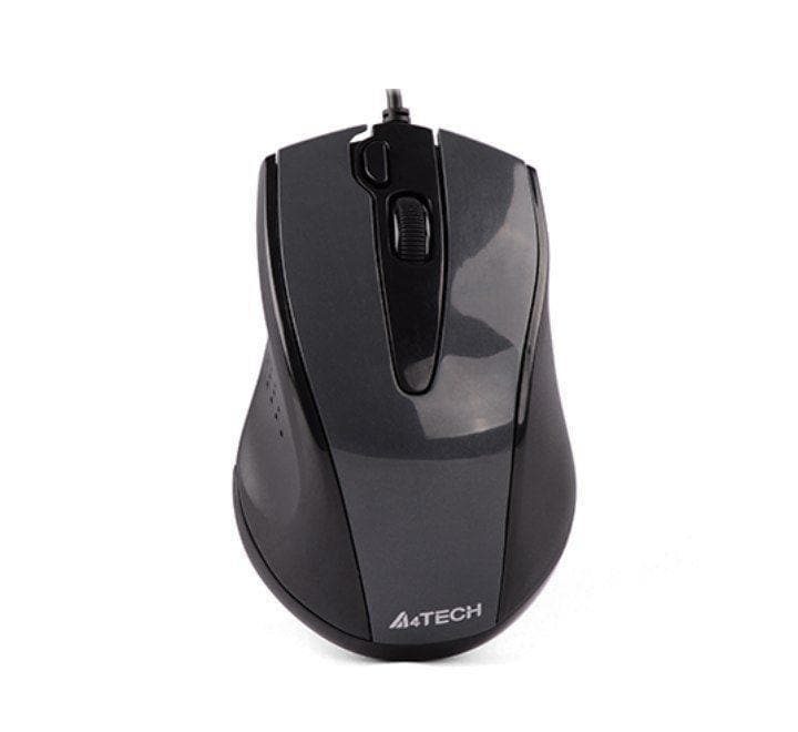 A4 Tech Wired Silent Mouse N-500FS (Black), Mice, A4Tech - ICT.com.mm
