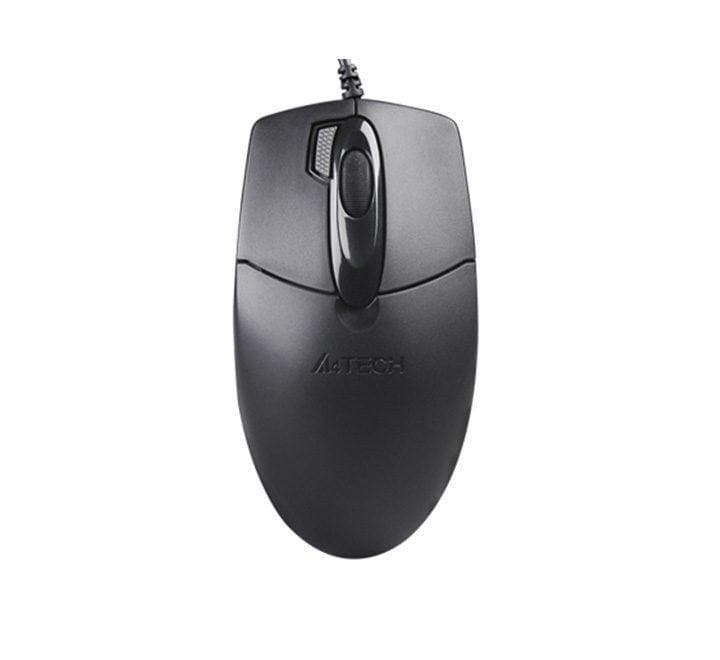 A4Tech 3D 2 Click Optical USB Wired Mouse OP-730D (Black), Mice, A4Tech - ICT.com.mm