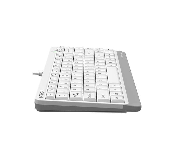 A4Tech FKS11 Fstyler Compact Size Mini USB Keyboard (White), Keyboards, A4Tech - ICT.com.mm