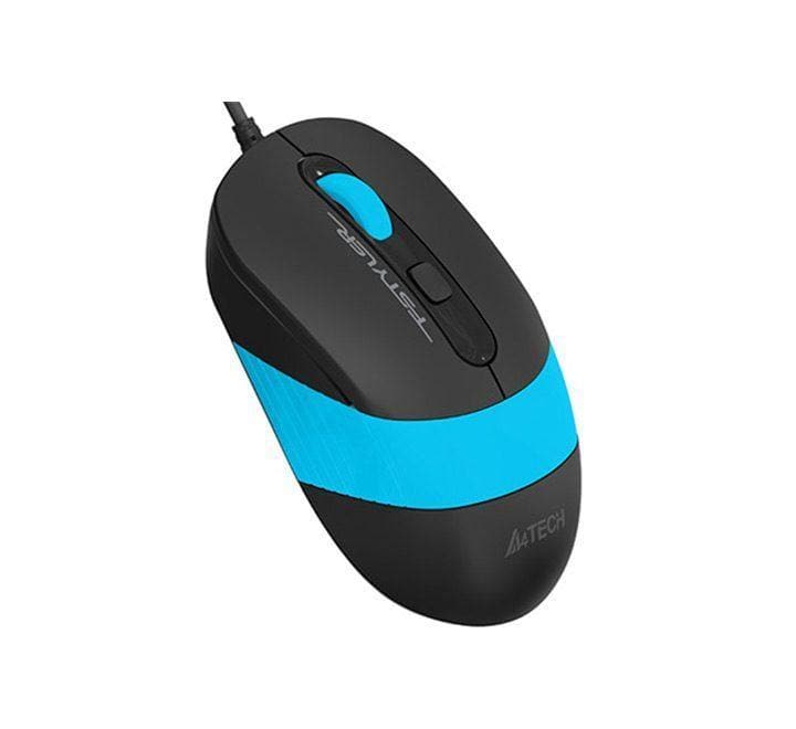 A4Tech FStyler Optical USB Wired Mouse FM10 (Blue), Mice, A4Tech - ICT.com.mm