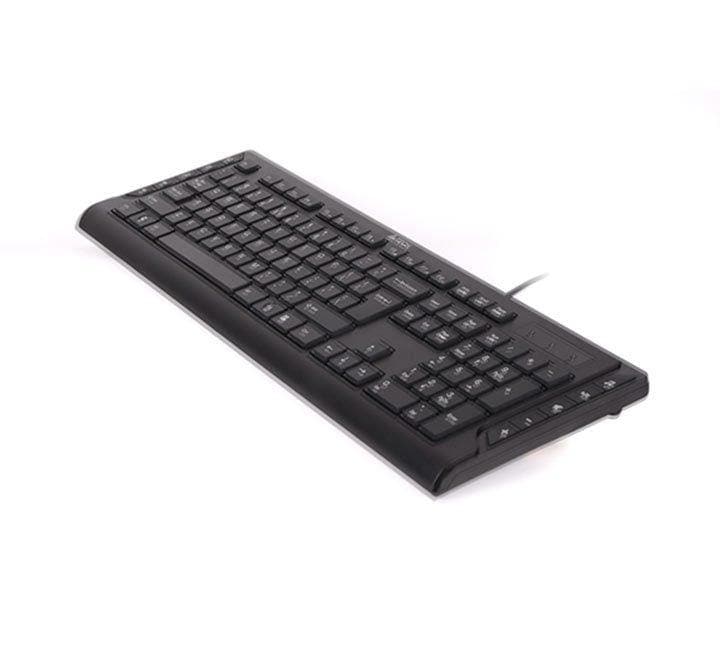 A4Tech Multimedia Wired Keyboard KD-600 (Black), Keyboards, A4Tech - ICT.com.mm