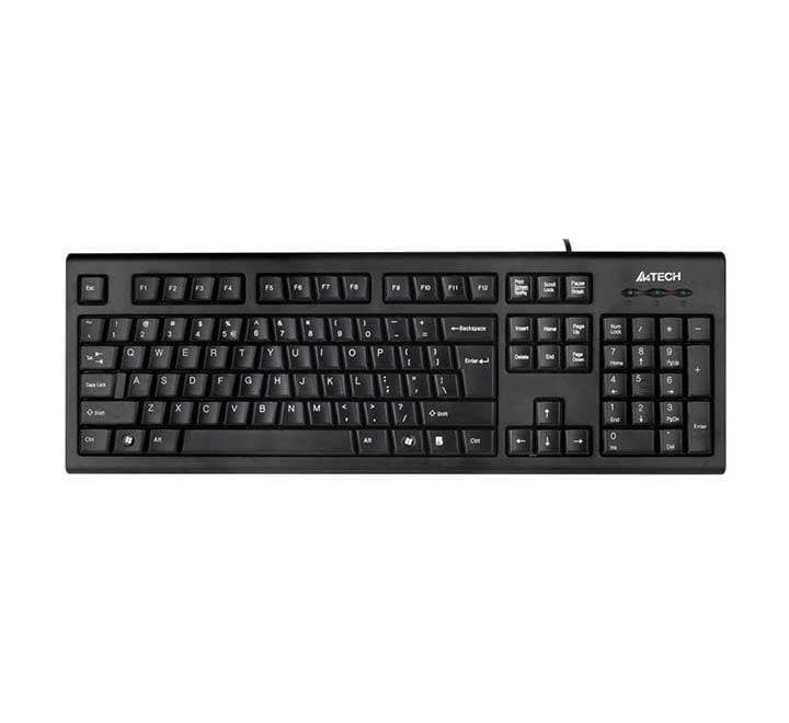 A4Tech Natural Wired Keyboard KRS-85 (Black) USB, Keyboards, A4Tech - ICT.com.mm
