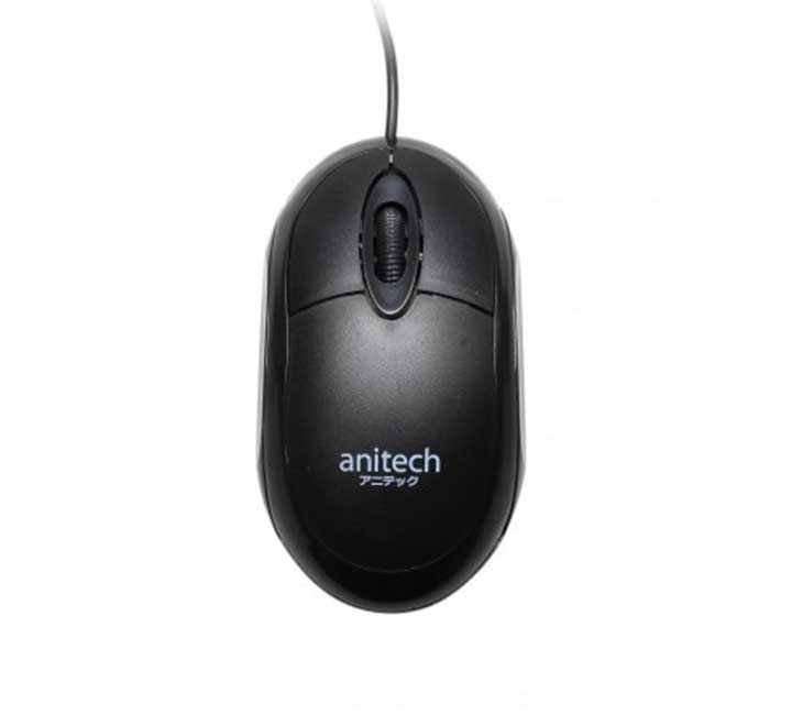 Anitech A101 Optical Mouse (Black), Mice, Anitech - ICT.com.mm