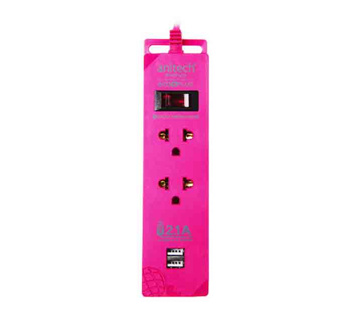 Anitech H101 Power Strip (Pink), Power Boards, Anitech - ICT.com.mm