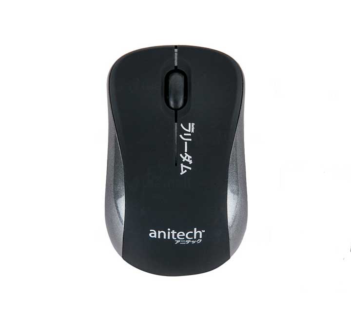 Anitech MW411 Wireless Optical Mouse (Gray), Mice, Anitech - ICT.com.mm