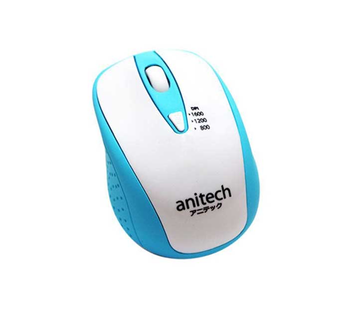 Anitech W214 Wireless Mouse (Blue), Mice, Anitech - ICT.com.mm