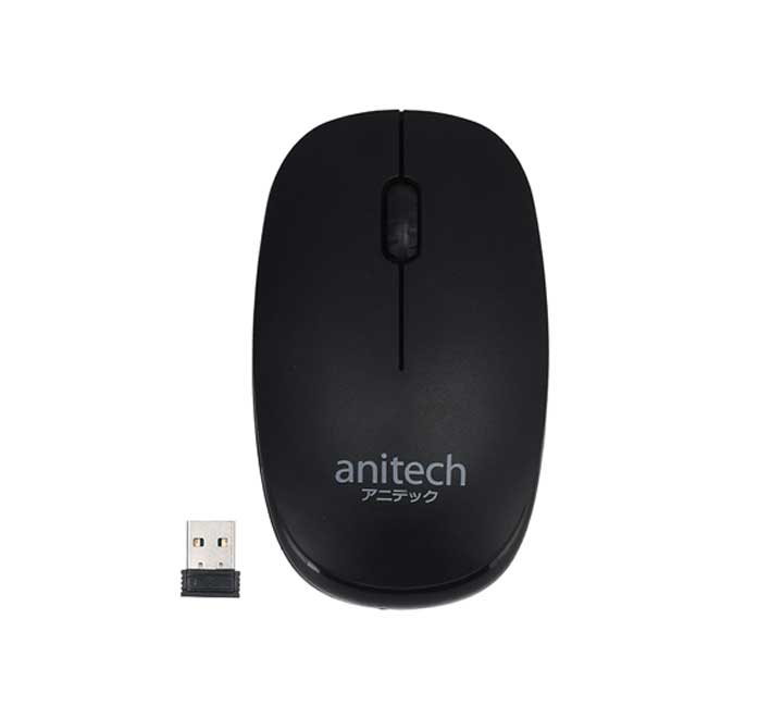 Anitech W217 Wireless Mouse (Black), Mice, Anitech - ICT.com.mm