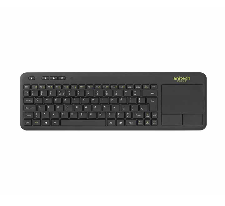 Anitech Wireless Touch Keyboard P503 (Black), Keyboards, Anitech - ICT.com.mm