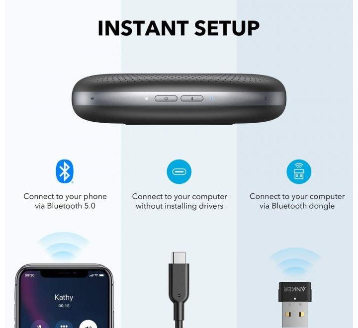 Anker Power Conf+ Bluetooth Speakerphone, Conference Speakers, Anker - ICT.com.mm