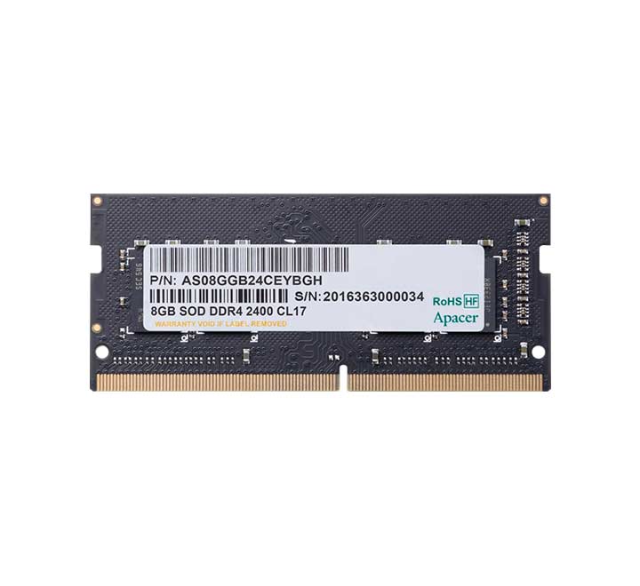 Apacer 2400 MHz DDR4 Notebook Memory (8GB), Laptop Memory, Apacer - ICT.com.mm