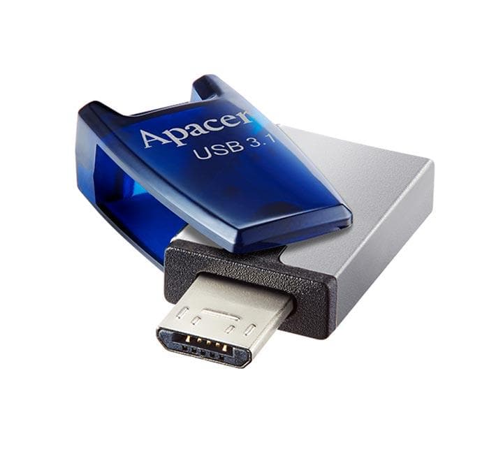 Apacer AH179 USB 3.1 Gen 1 Dual Flash Drive 16GB (Blue), USB Flash Drives, Apacer - ICT.com.mm