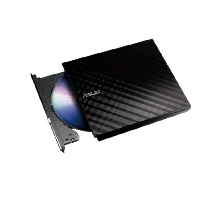 ASUS SDRW-08D2S-U Lite-Portable 8X DVD Burner (Black), Optical Disc Drives, ASUS - ICT.com.mm