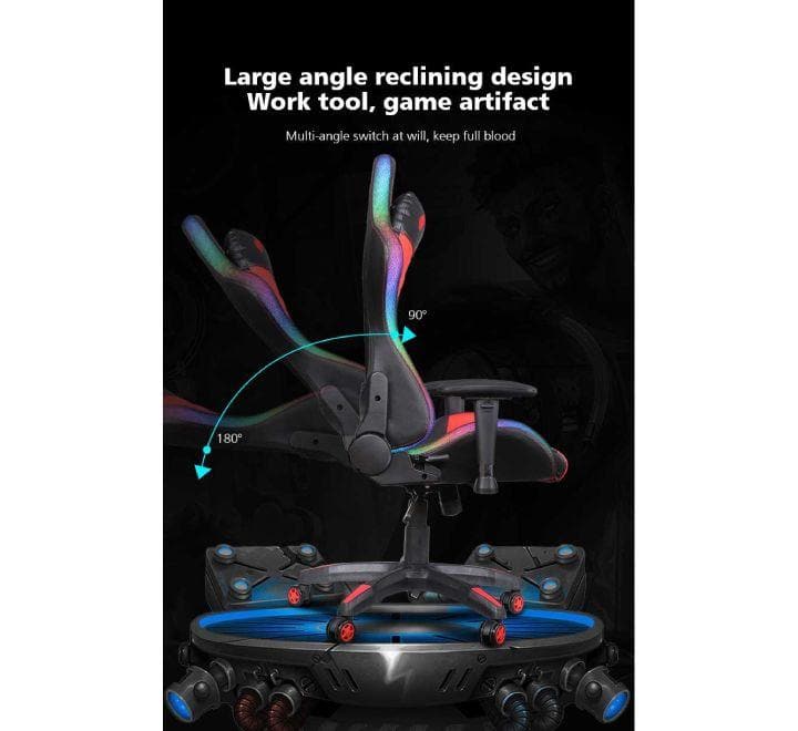 AULA F8041 RGB Gaming Chair (Blue), Gaming Chairs, AULA - ICT.com.mm
