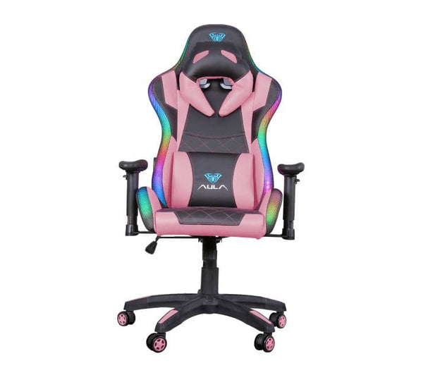 AULA F8041 RGB Gaming Chair (Pink), Gaming Chairs, AULA - ICT.com.mm