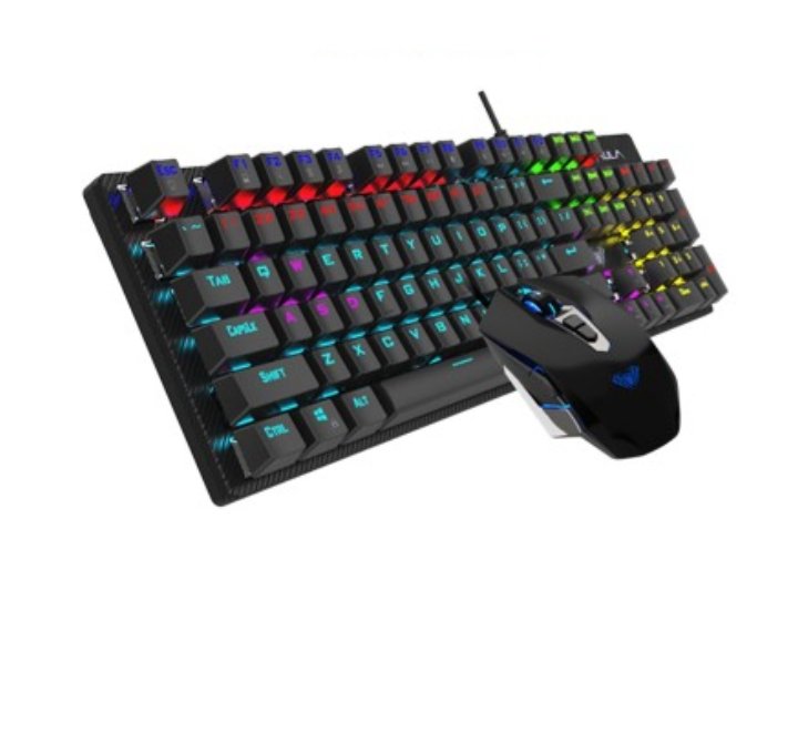 AULA Wired Mechanical Gaming keyboard T640, Gaming Keyboards, AULA - ICT.com.mm