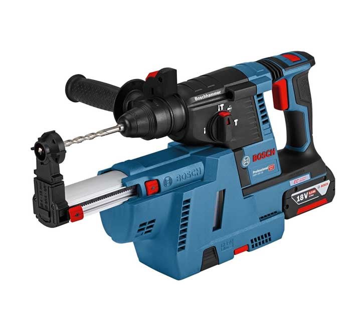 BOSCH 611909005 GBH 18V-26 + GDE 18V-16 with Dust Extractor, Drills & Hammers, BOSCH - ICT.com.mm