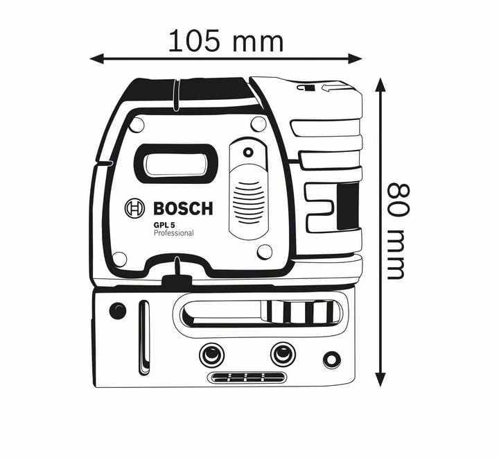 BOSCH GPL 5 Point Laser, Laser & Detectors, BOSCH - ICT.com.mm