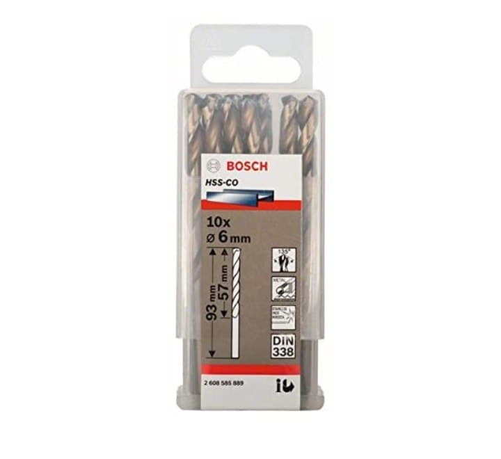 BOSCH Metal Drill Bits HSS-Co 135 (6.0mm), Tool Accessories, BOSCH - ICT.com.mm