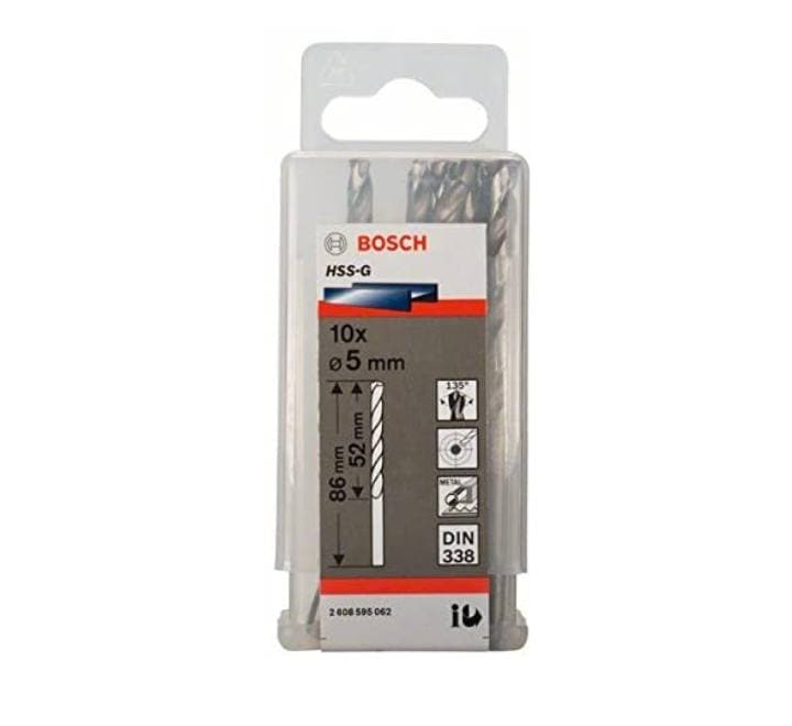 BOSCH Metal Drill Bits HSS-G (5.0mm), Tool Accessories, BOSCH - ICT.com.mm