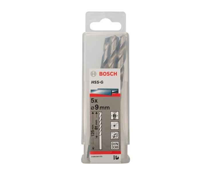 BOSCH Metal Drill Bits HSS-G (9.0mm), Tool Accessories, BOSCH - ICT.com.mm