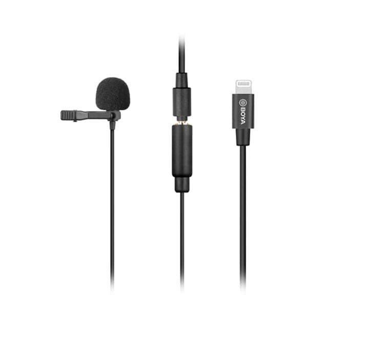 BOYA Clip-on Lavalier Microphone for iOS Devices (BY-M2), Microphones, BOYA - ICT.com.mm