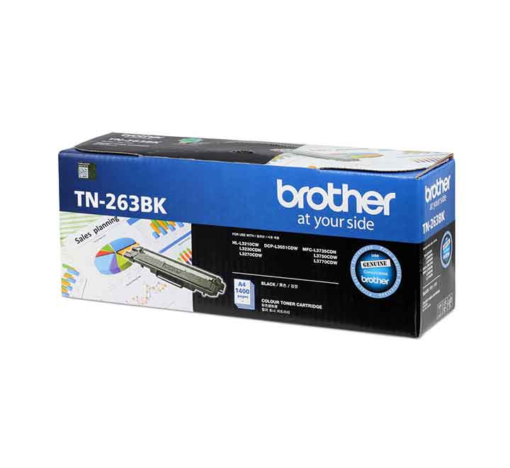 Brother TN-263 BK Toner Cartridge (Black) - ICT.com.mm