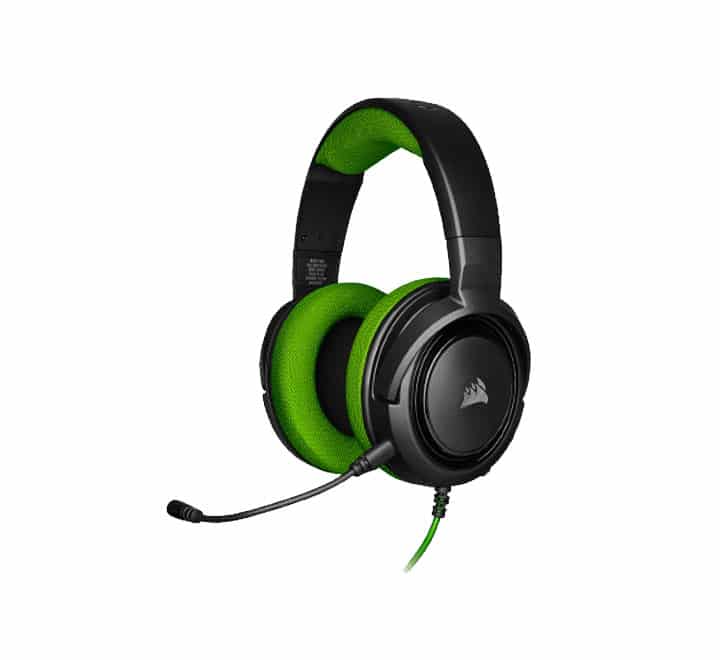 Corsair HS35 Stereo Gaming Headset (Green), Gaming Headsets, Corsair - ICT.com.mm