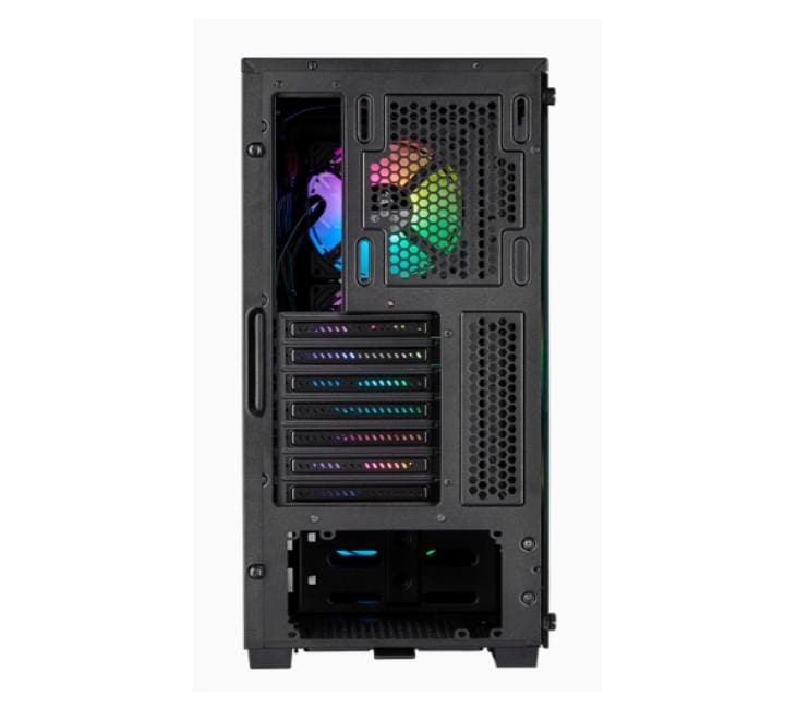 Corsair iCUE 220T RGB Airflow Tempered Glass Mid-Tower Smart Case (Black), Gaming Cases, Corsair - ICT.com.mm