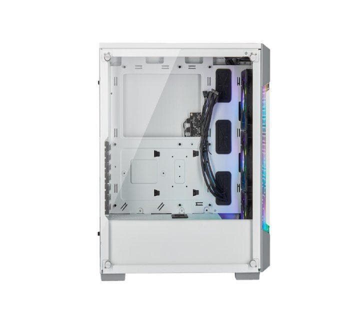 Corsair iCUE 220T RGB Airflow Tempered Glass Mid-Tower Smart Case (White), Gaming Cases, Corsair - ICT.com.mm