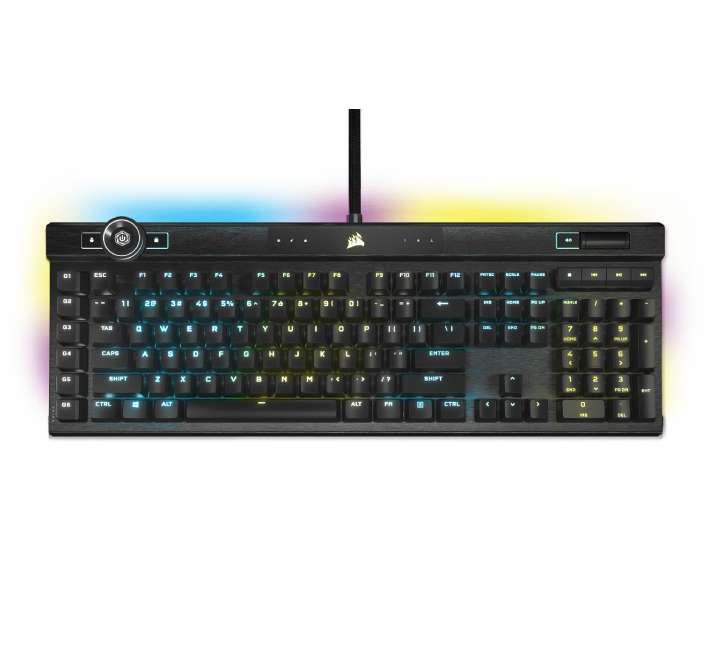 Corsair K100 RGB Optical-Mechanical Gaming Keyboard OPX Switch(Black), Gaming Keyboards, Corsair - ICT.com.mm