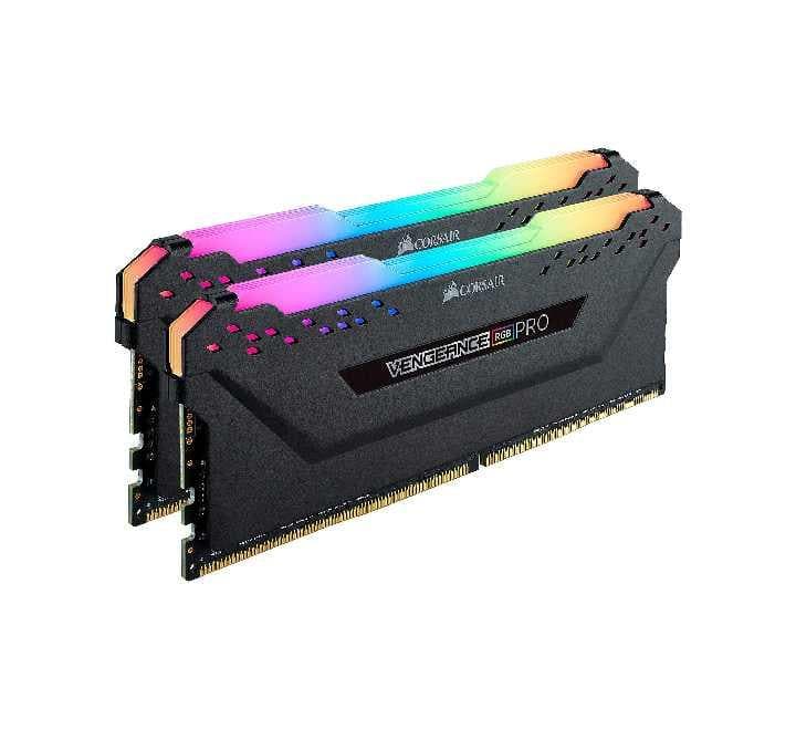 Corsair Vengeance RGB PRO 32GB (2 x 16GB) DDR4 DRAM 3600MHz C18 Memory Kit Black, Desktop Memory, Corsair - ICT.com.mm