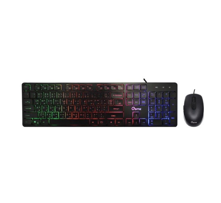Crome Silent Wired Keyboard and Mouse Combo (CK800U+CM523U), Keyboard & Mouse Combo, Crome - ICT.com.mm